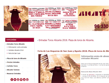 Tablet Screenshot of entradastorosalicante.com